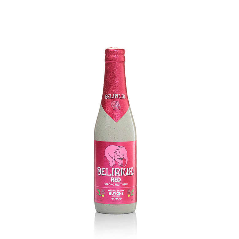 4x Cerveza Delirium Red Botellin 8° 330cc