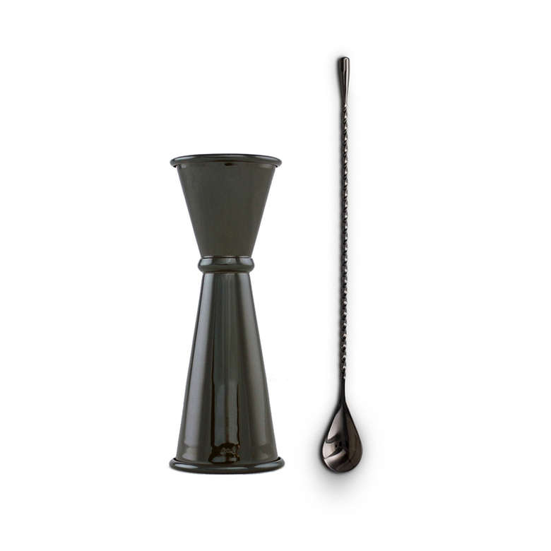 Cocktail Set - Cucharilla + Medidor Japonés Cobre