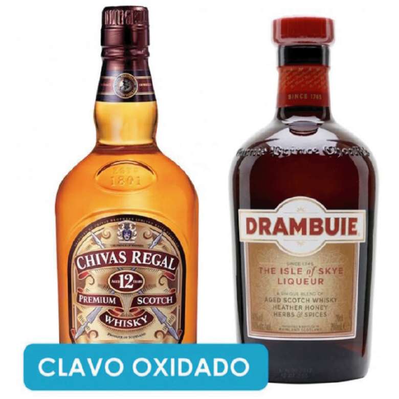 CLAVO OXIDADO: Chivas Regal 12 años 750cc + Drambuie 750cc
