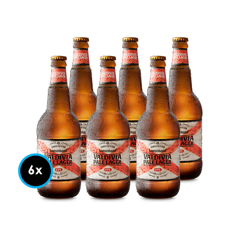 Booz.cl: 6x Cervezas Kunstmann Valdivia Pale Lager Botella 330cc