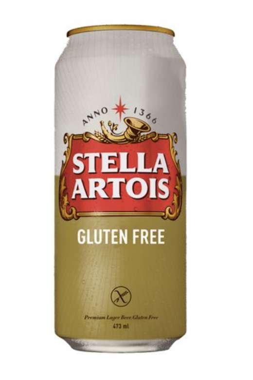 Cerveza Stella Artois Gluten Free en Lata 473cc