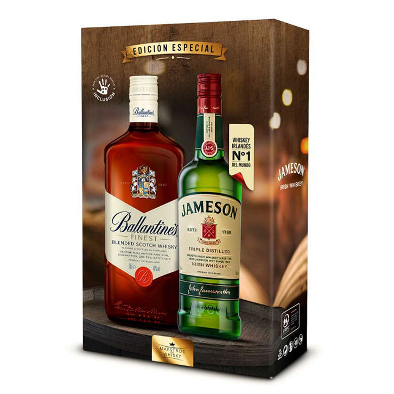 KIT BALLANTINES + JAMESON Whisky Ballantines Bourbon Finish 7 años