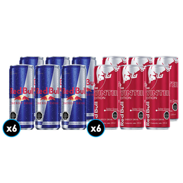 PACK MIX RED BULL N°4 6x Bebida Energética Red Bull 250cc + 6x Bebida