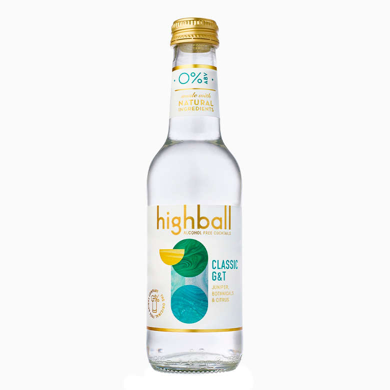 Highball Gin and Tonic NonAlcoholic Cocktail 250cc