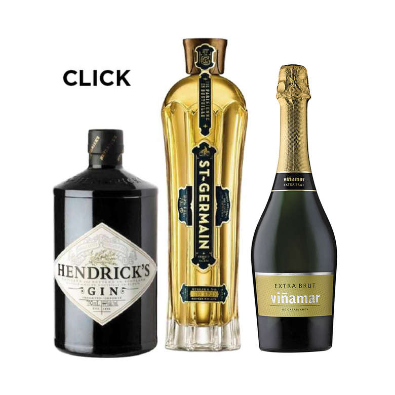 CLICK Gin Hendricks 700cc 41,4º alc. + Saint Germain Licor de Flores