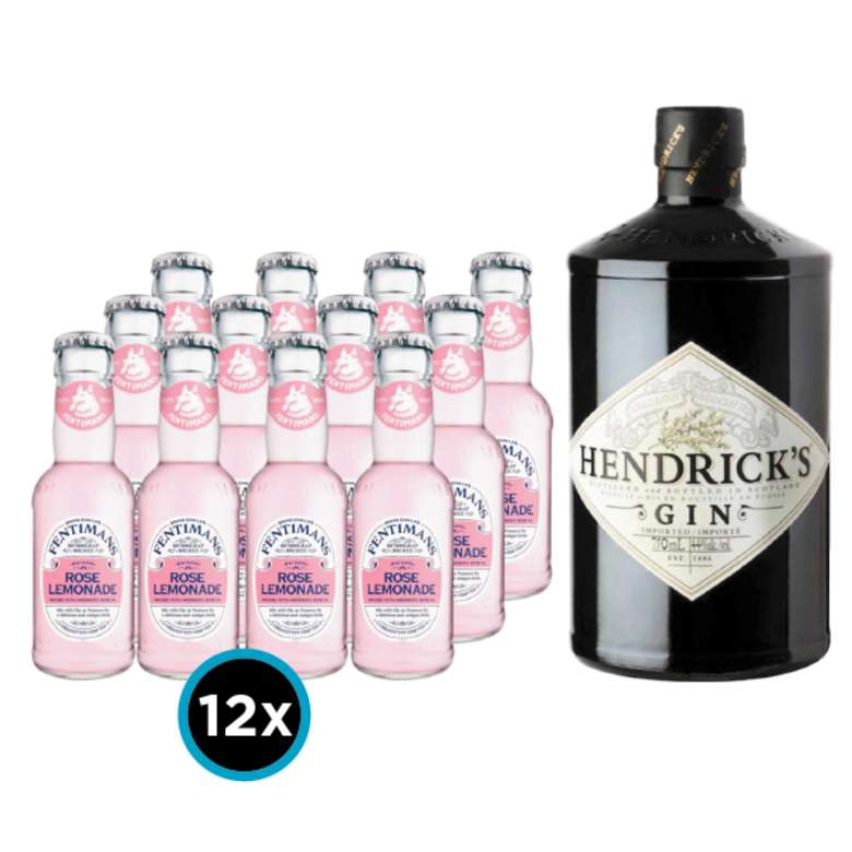 PACK FENTIMANS HENDRICKS (Rose Lemonade) 12x Bebida Premium Fentimans