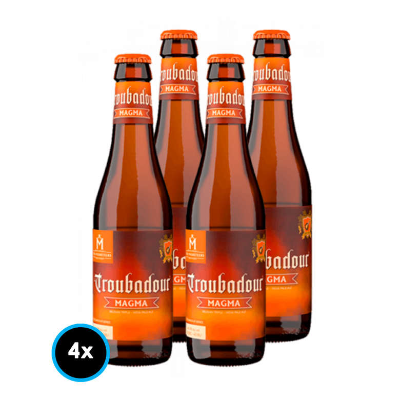 4x Cerveza Troubadour Magma (Belgian Tripel IPA) 330cc 9º alc.