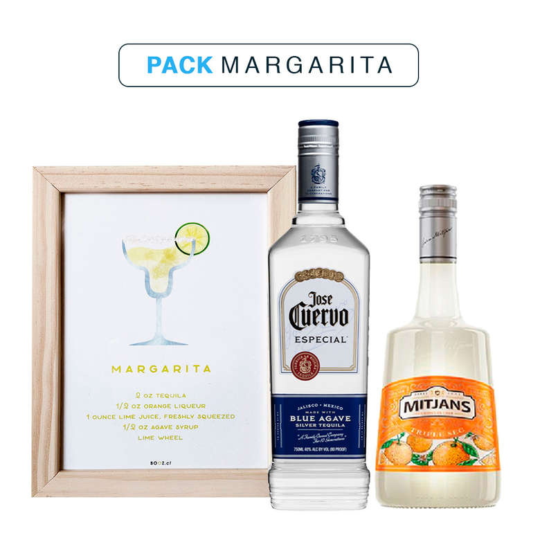 Margarita Cuadro Margarita + Tequila Jose Cuervo Especial Silver 750cc
