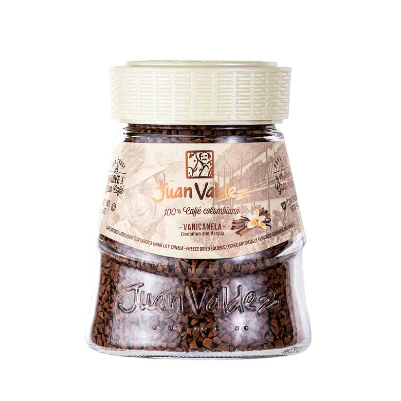 Café Juan Valdez Instantáneo Liofilizado Vainicanela 95 grs.