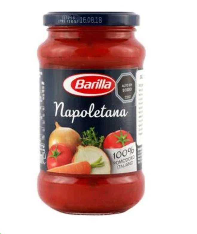 Salsa de Tomate Italiana Napoletana Barilla Frasco 400 grs.