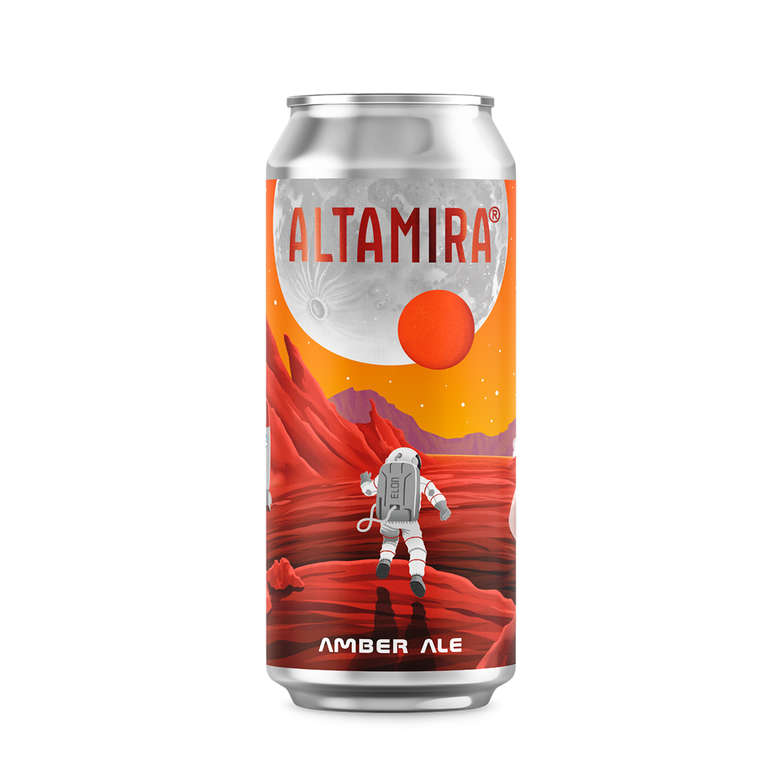 Cerveza Altamira Amber Ale Lata 473cc