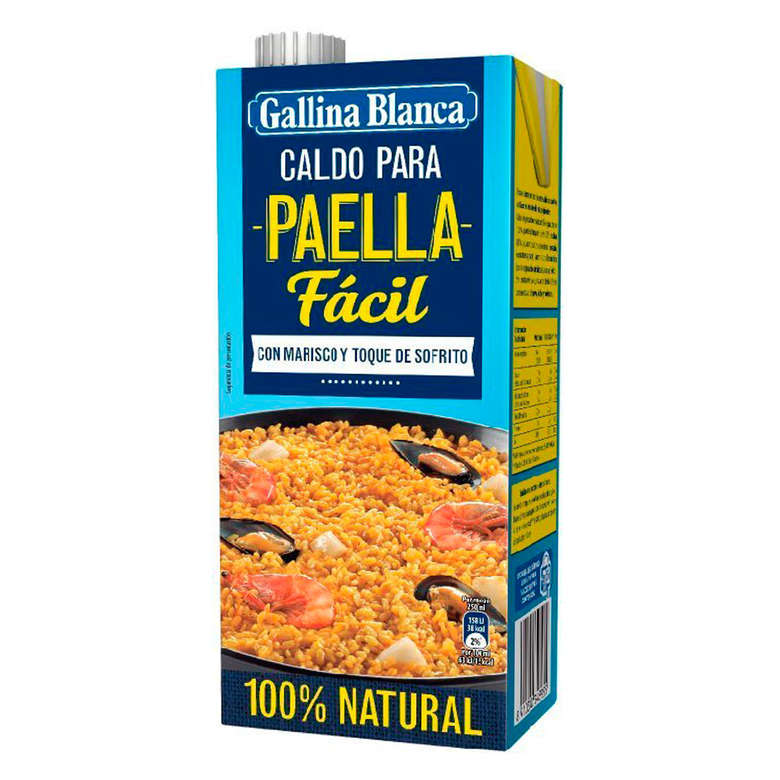 Caldo Gallina Blanca Casero de Paella Mariscos 1 Litro