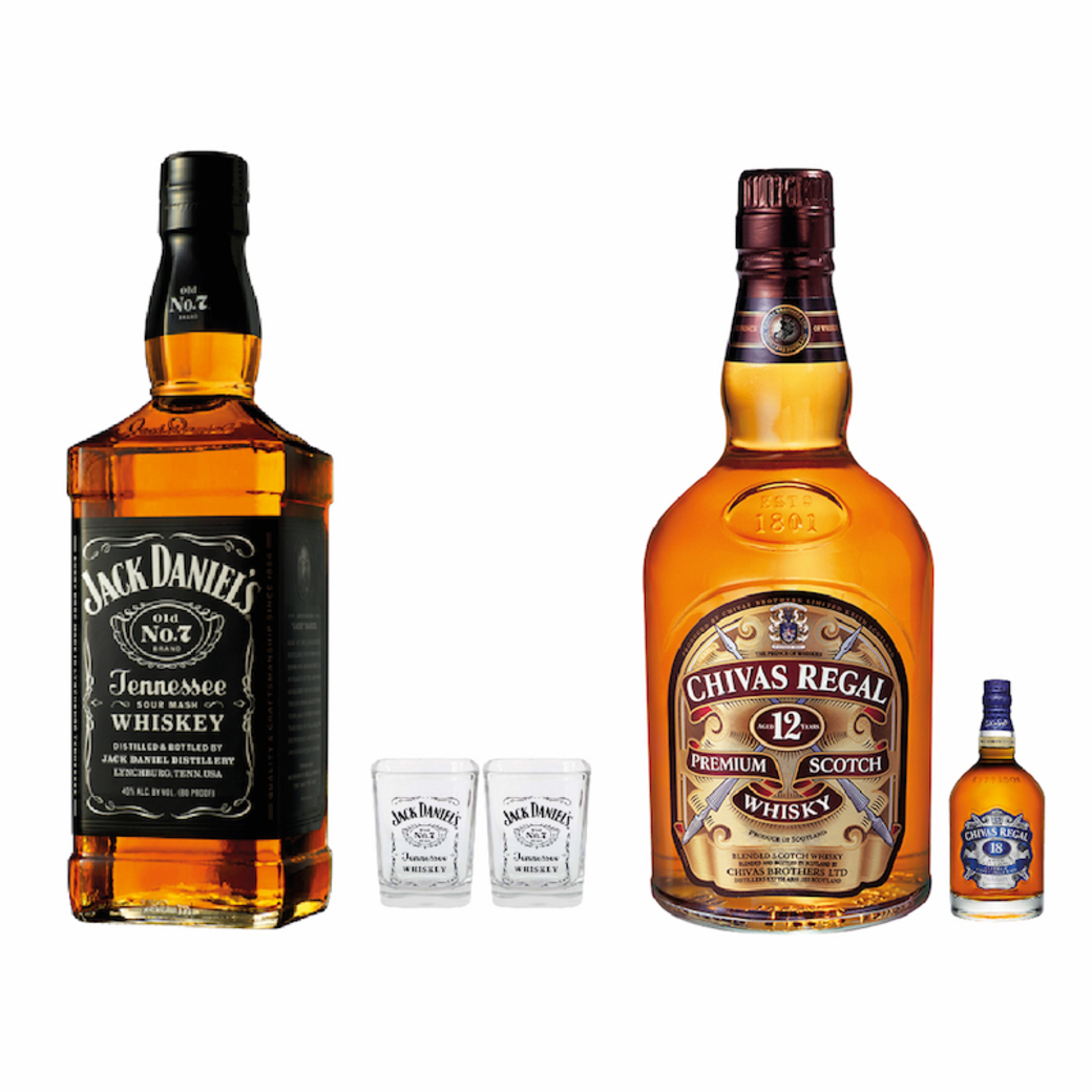 Chivas Regal & Jack Daniel's ２本セット Jack daniels regal