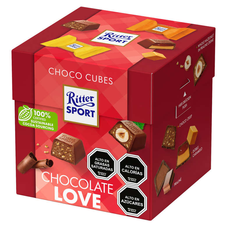 Chocolate Ritter Sport Bombones Choco Cubes Leche 176 grs.
