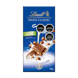 Barra Chocolate Lindt Hazel Nut 100 grs.