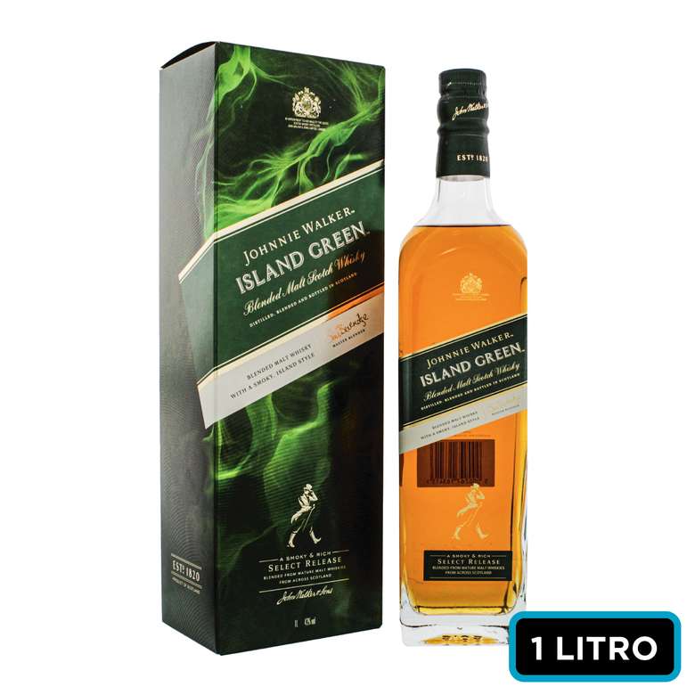 Whisky Johnnie Walker Island Green 1 Litro 43º alc.