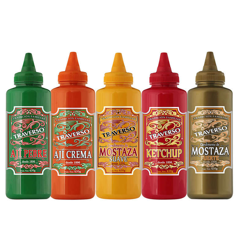 PACK TRAVERSO Nº1 5x Variedades Salsas Imprescindibles Traverso!