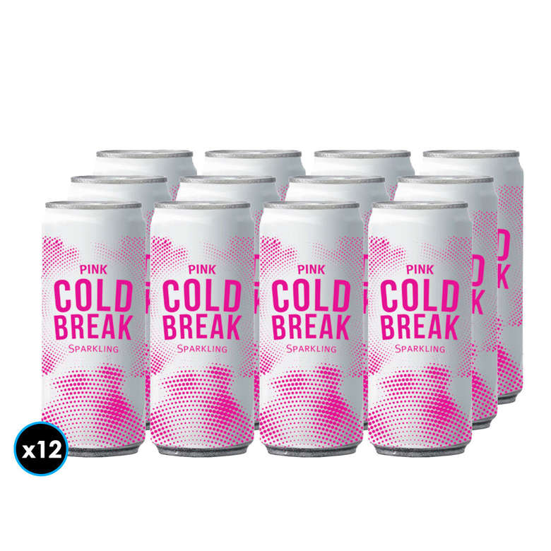 Booz.cl: 12x Espumante Cold Break Pink Lata 250cc